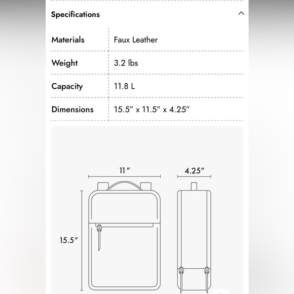 Calpak Travel Backpack in Dusty Pink - Picture 8 of 8